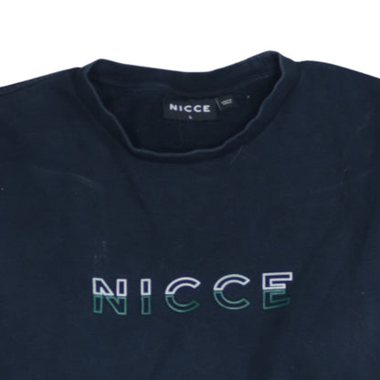 Mens UK Size L NICCE Blue Pullover Sweatshirt