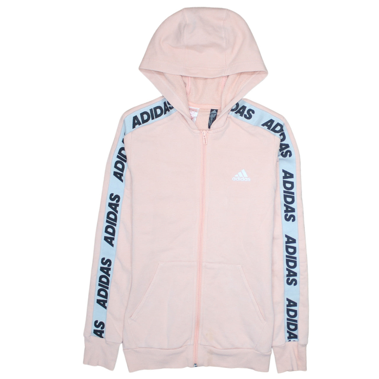 Girls UK Size 14-15 Years adidas Pink Full Zip Hoodie