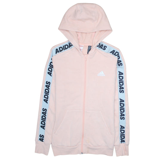 Girls UK Size 14-15 Years adidas Pink Full Zip Hoodie