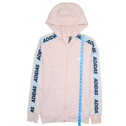Girls UK Size 14-15 Years adidas Pink Full Zip Hoodie