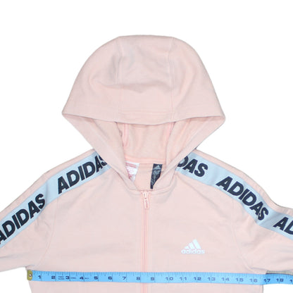 Girls UK Size 14-15 Years adidas Pink Full Zip Hoodie