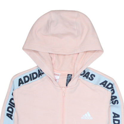 Girls UK Size 14-15 Years adidas Pink Full Zip Hoodie