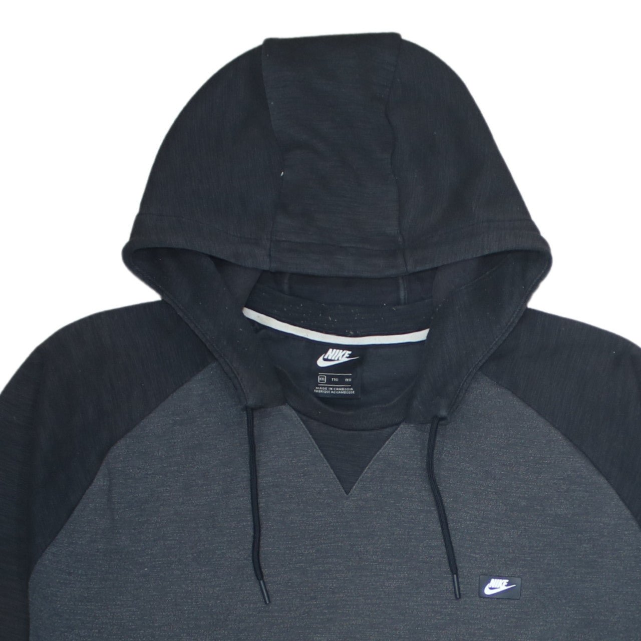 Mens UK Size 2XL Nike Grey Pullover Hoodie