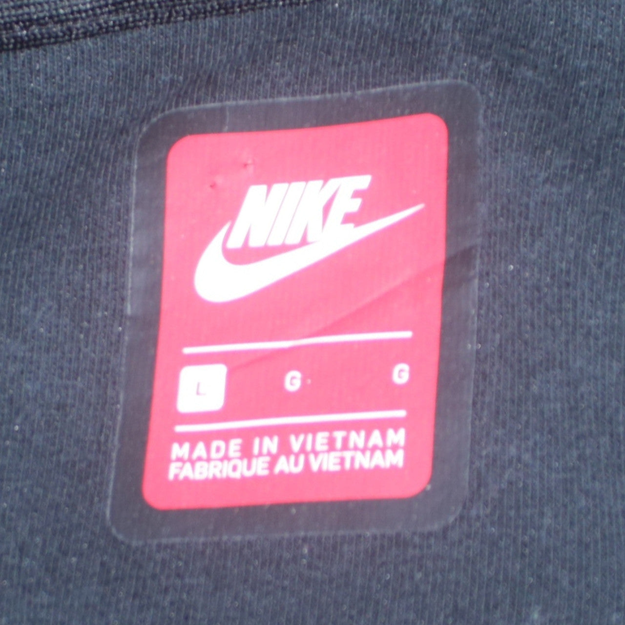 Mens UK Size L Nike Black Full Zip Hoodie