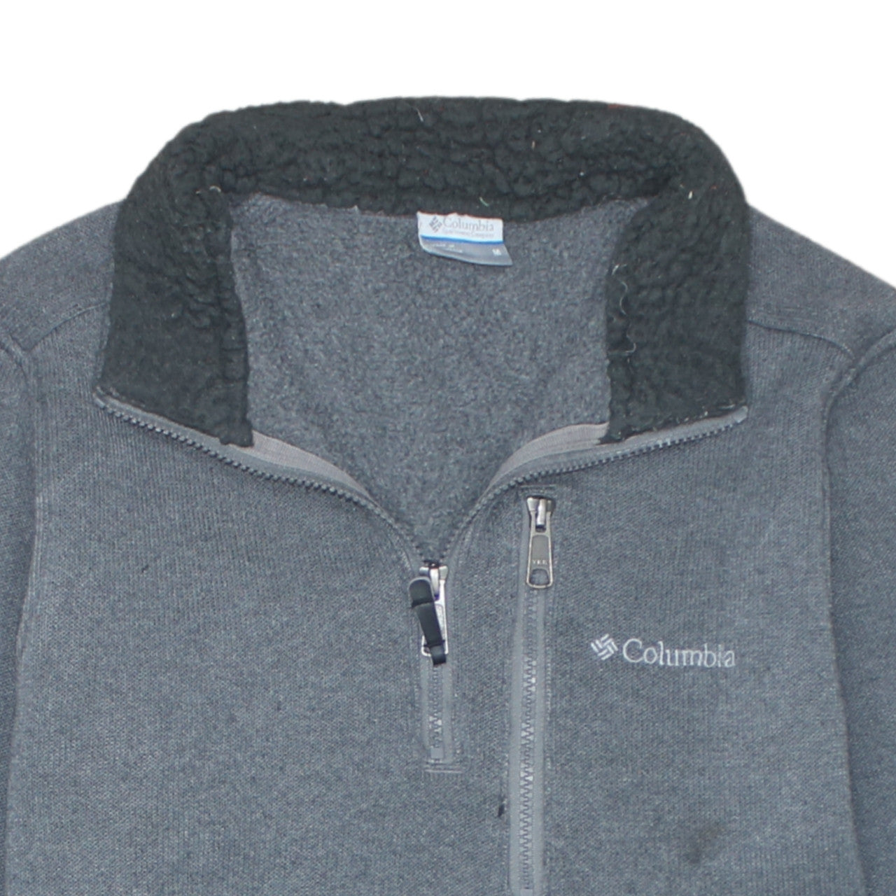 Mens UK Size M Columbia Grey Pullover Sweatshirt