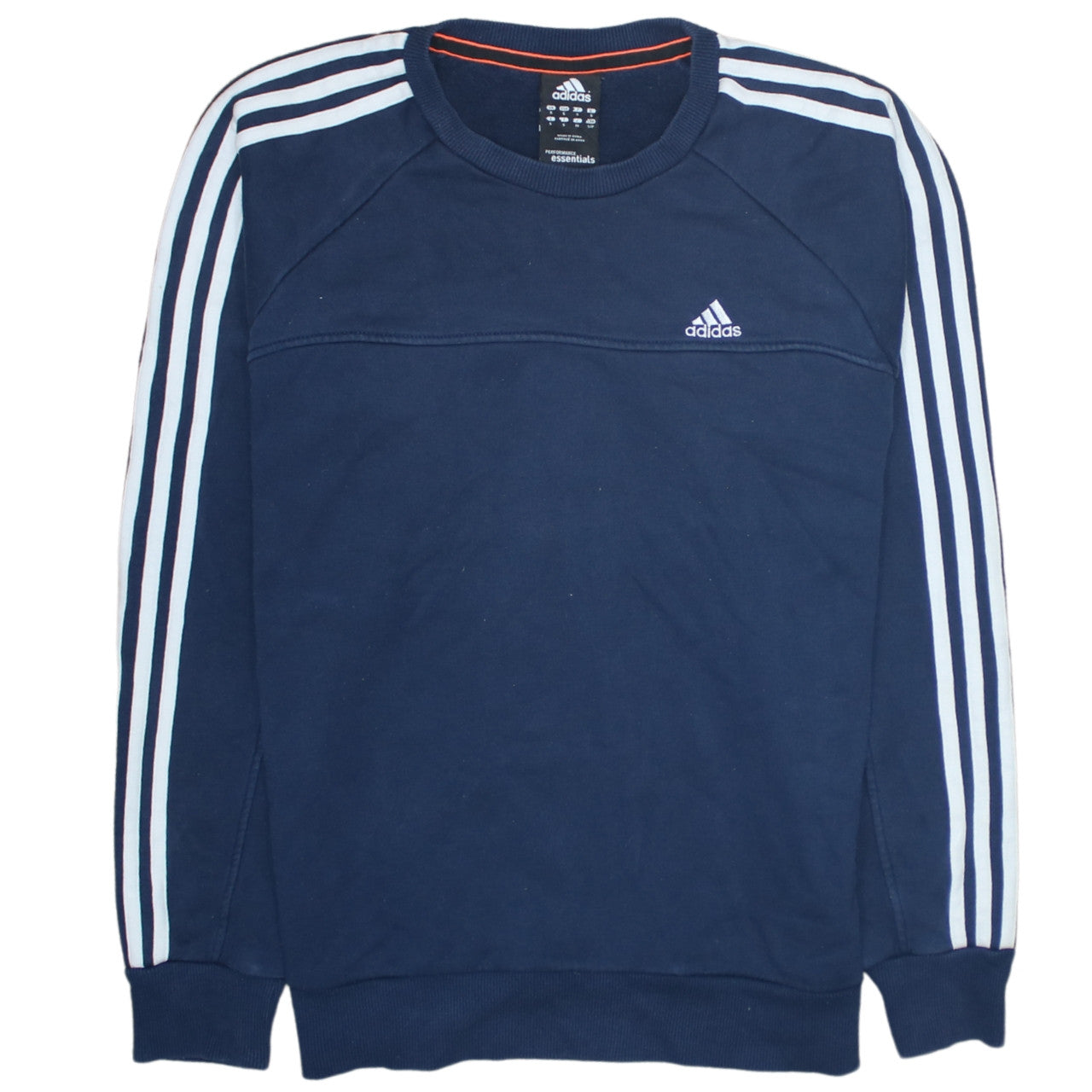 Mens UK Size S adidas Blue Pullover Sweatshirt