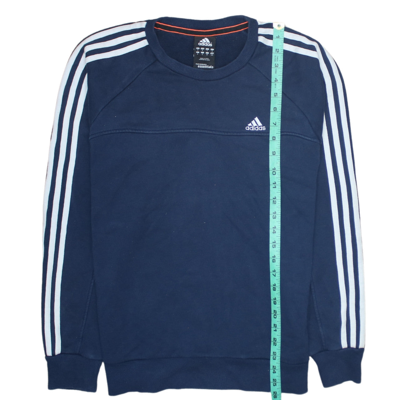 Mens UK Size S adidas Blue Pullover Sweatshirt