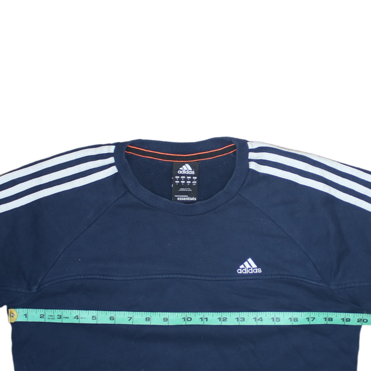Mens UK Size S adidas Blue Pullover Sweatshirt