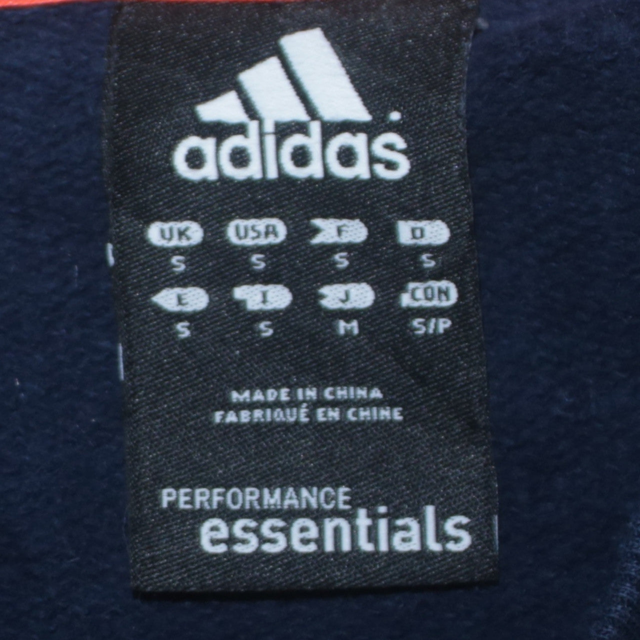 Mens UK Size S adidas Blue Pullover Sweatshirt
