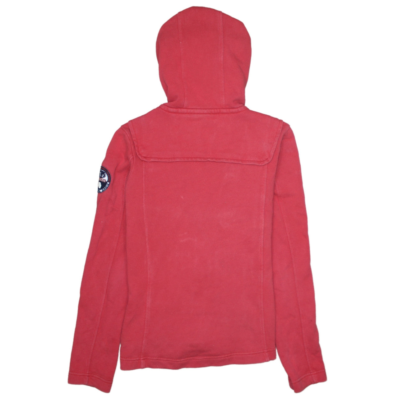 Womens UK Size S Napapijri Red Full Zip Hoodie