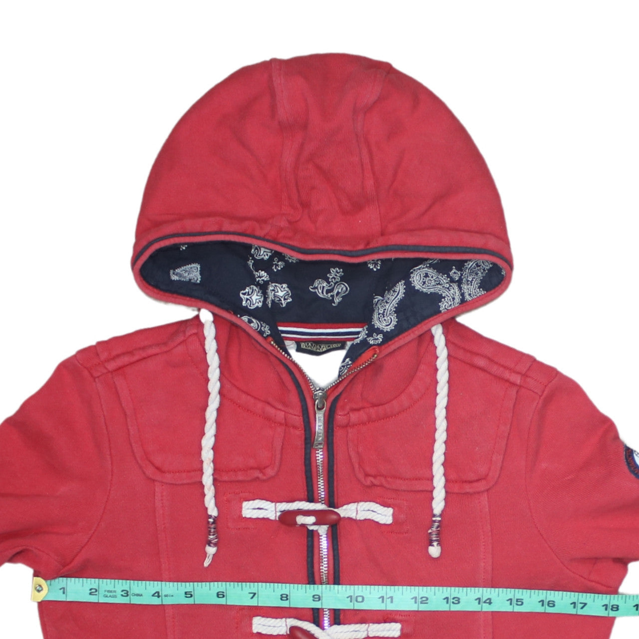 Womens UK Size S Napapijri Red Full Zip Hoodie
