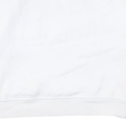 Fila Men's White Logo Pullover Sweatshirt Size L Crew Neck