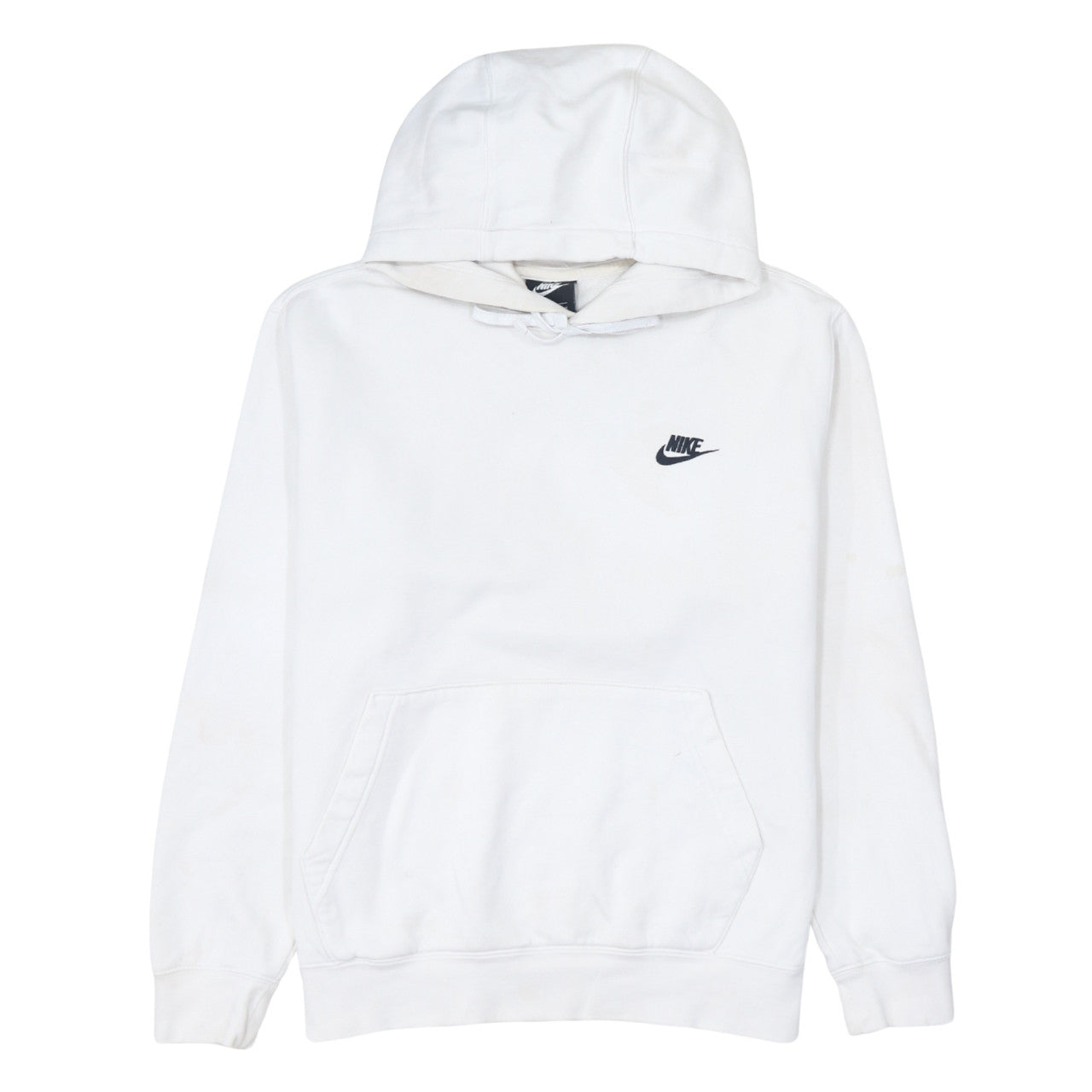 Mens UK Size M Nike White Pullover Hoodie