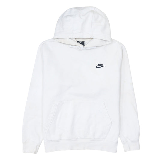 Mens UK Size M Nike White Pullover Hoodie