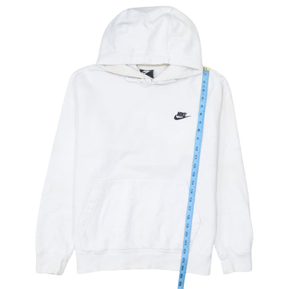 Mens UK Size M Nike White Pullover Hoodie