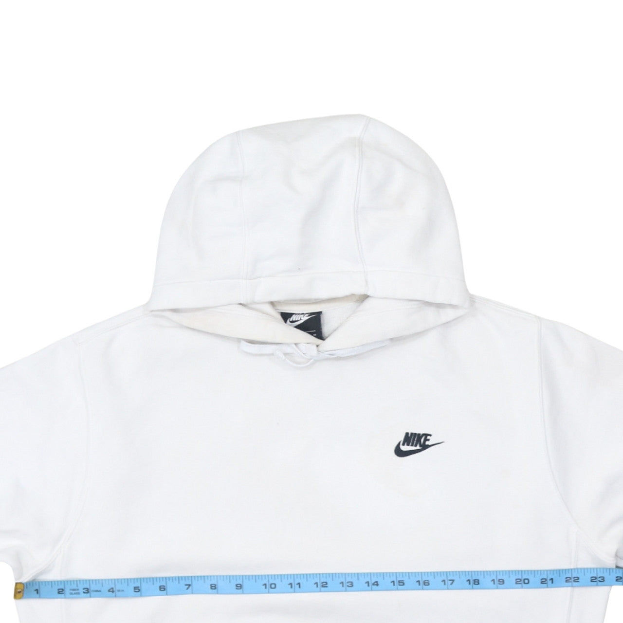 Mens UK Size M Nike White Pullover Hoodie