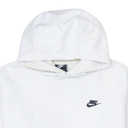 Mens UK Size M Nike White Pullover Hoodie