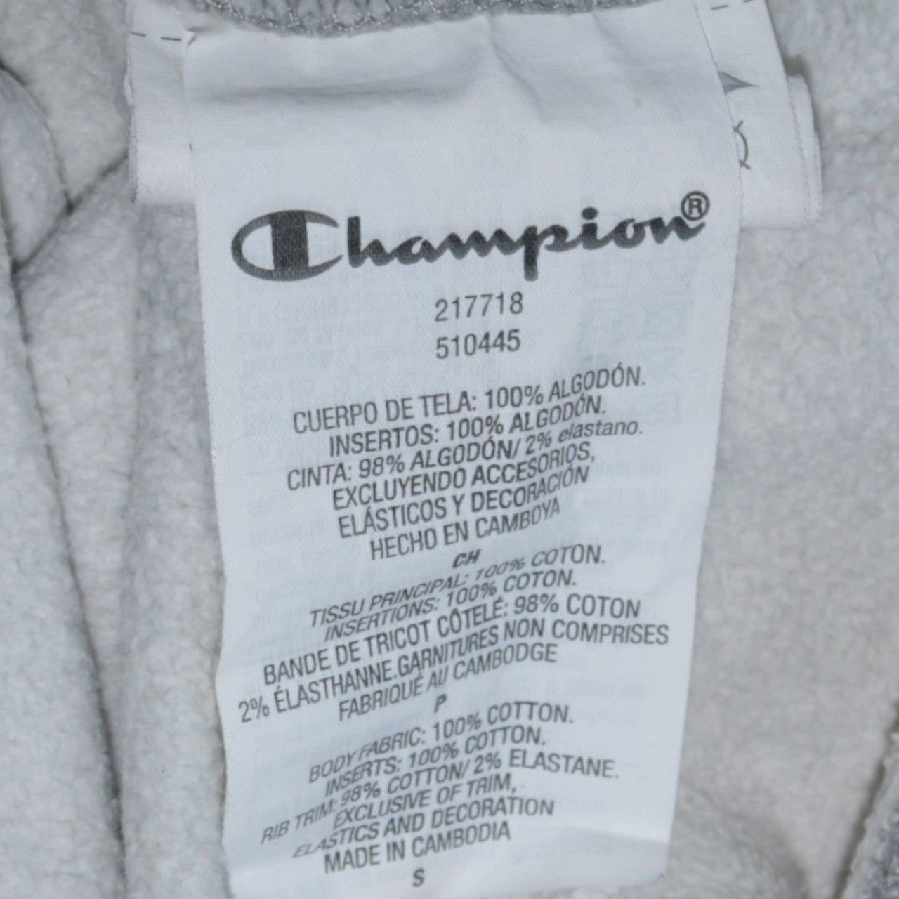 Womens UK Size S Champion Grey Pullover Hoodie