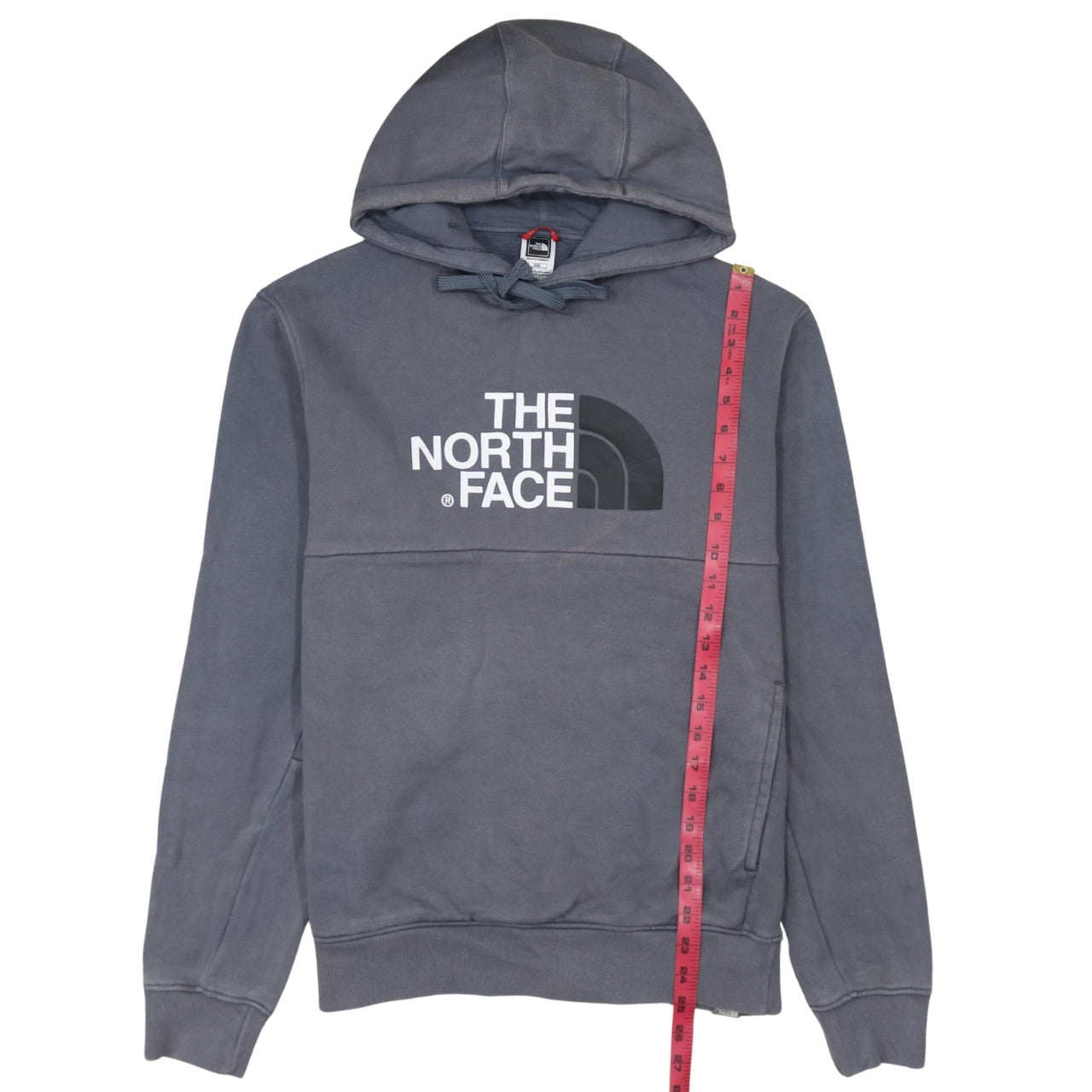Mens UK Size M The North Face Grey Pullover Hoodie