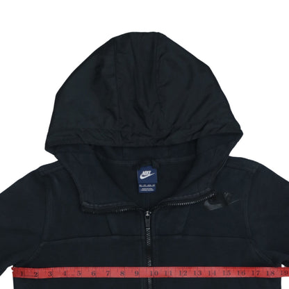 Womens UK Size XS Nike Black Full Zip Hoodie