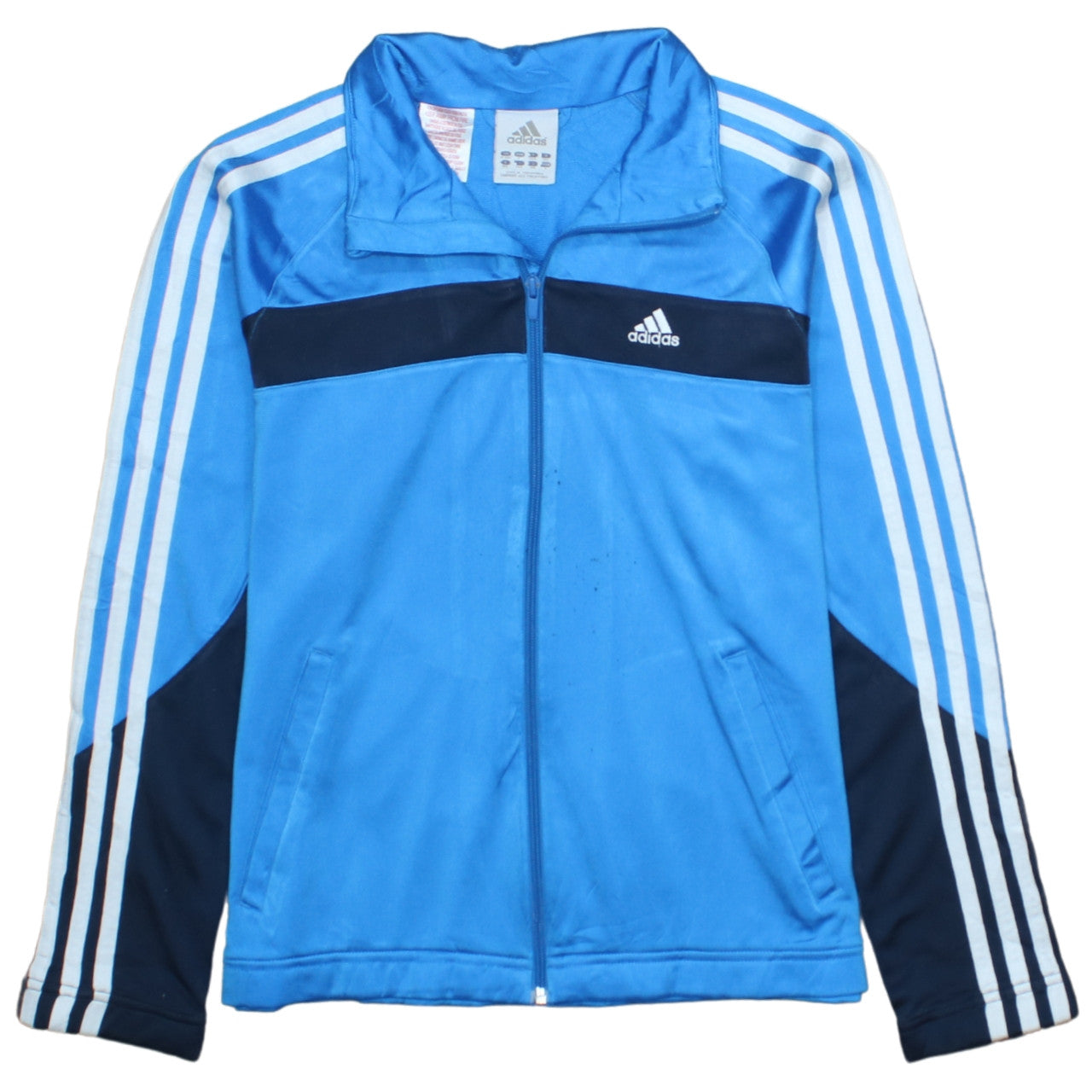 Boys UK Size 14 Years adidas Blue Full Zip Hoodie