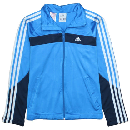 Boys UK Size 14 Years adidas Blue Full Zip Hoodie