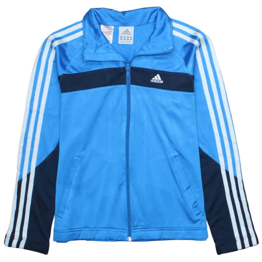 Boys UK Size 14 Years adidas Blue Full Zip Hoodie