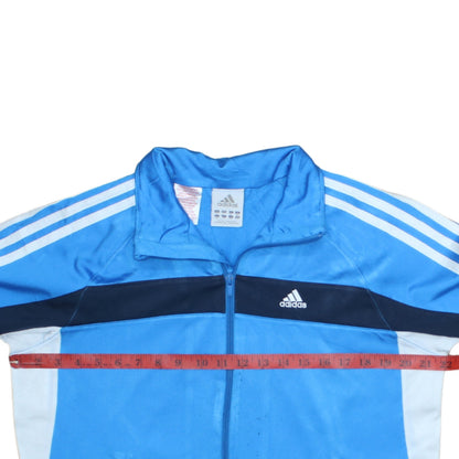 Boys UK Size 14 Years adidas Blue Full Zip Hoodie