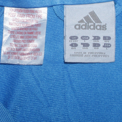 Boys UK Size 14 Years adidas Blue Full Zip Hoodie