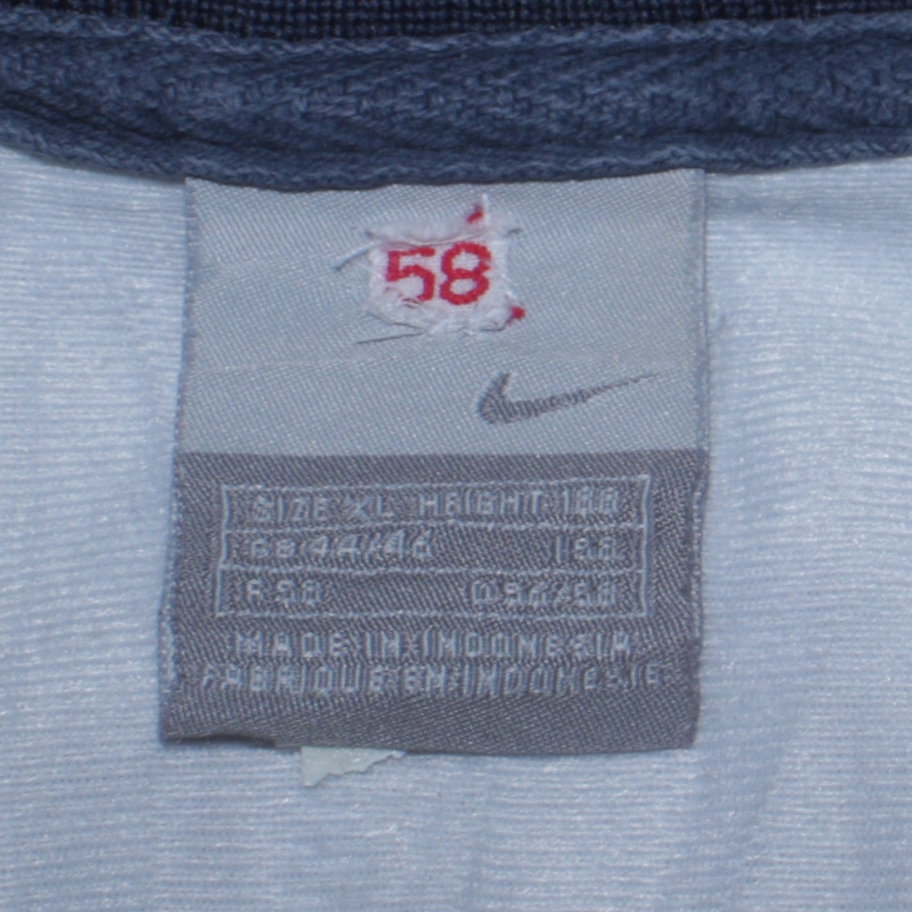 Mens UK Size XL Nike Blue Full Zip Sweatshirt