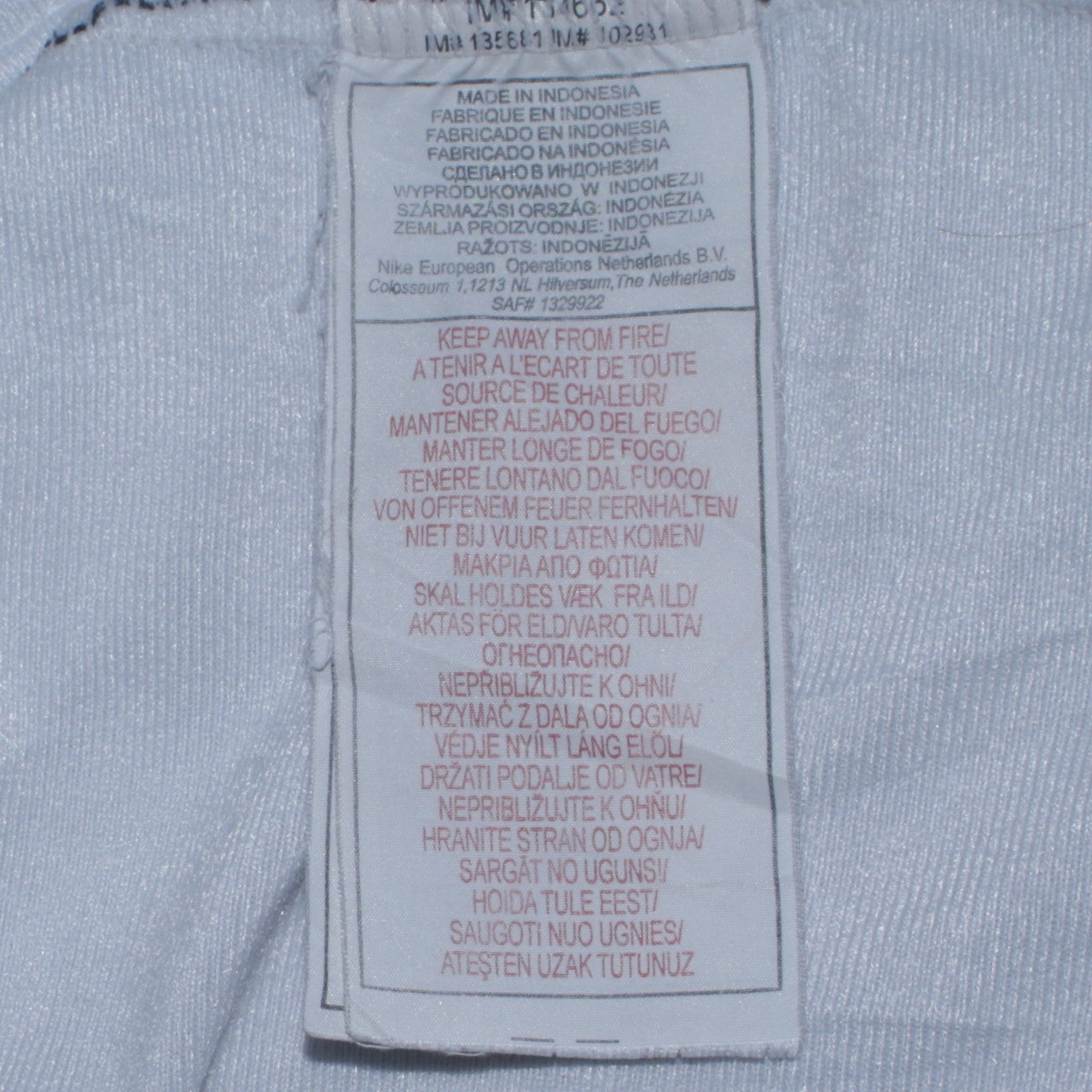 Mens UK Size XL Nike Blue Full Zip Sweatshirt