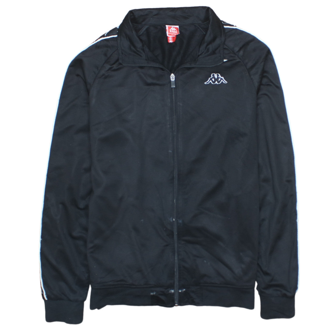 Mens UK Size M Kappa Black Full Zip Sweatshirt