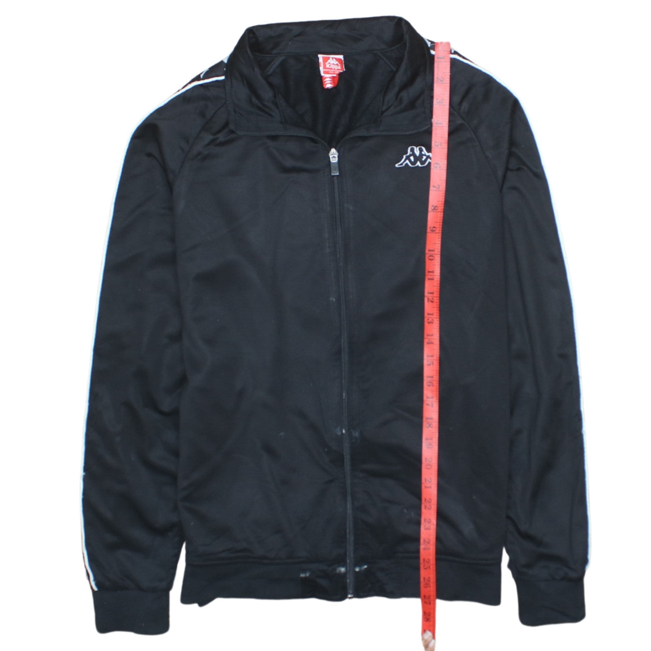 Mens UK Size M Kappa Black Full Zip Sweatshirt
