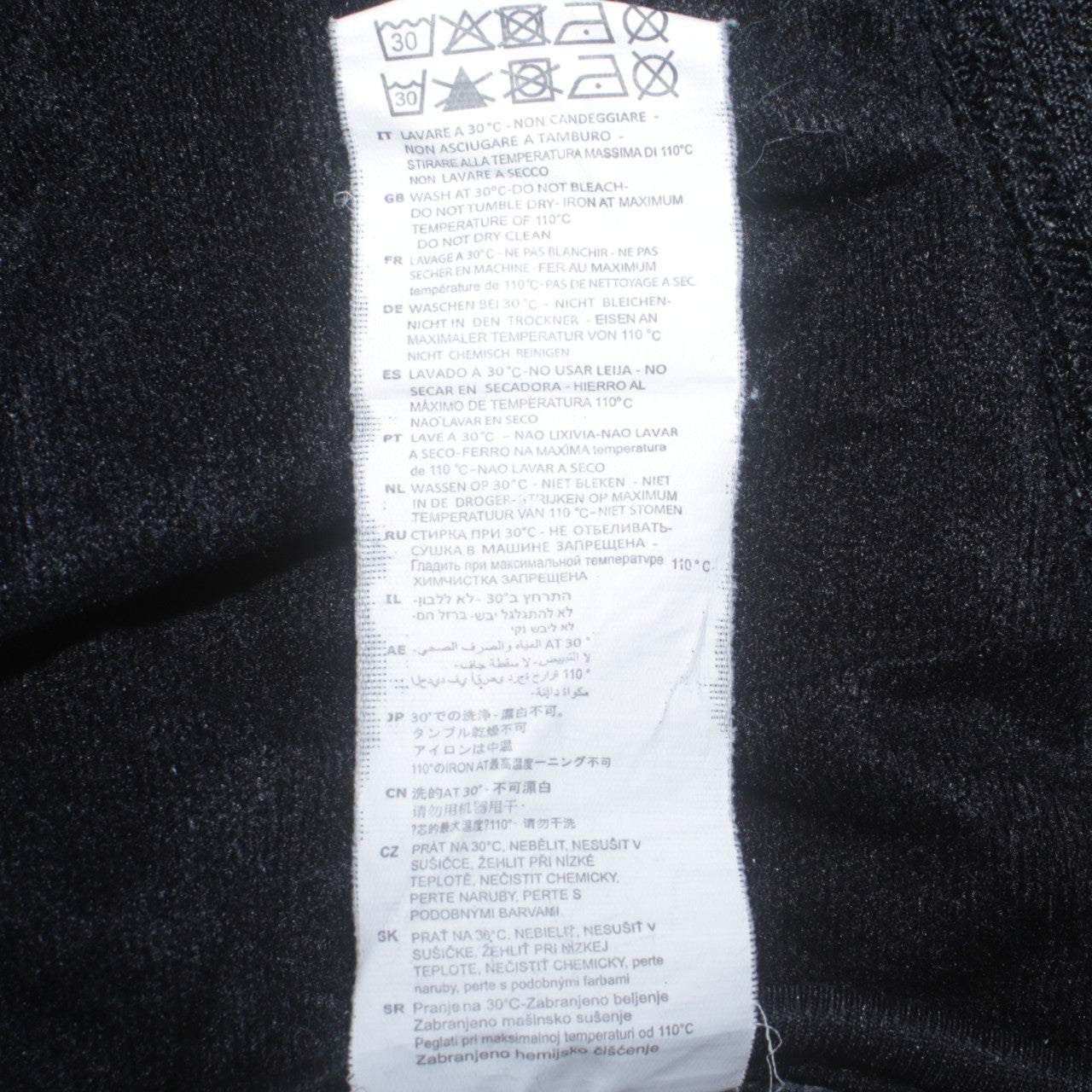 Mens UK Size M Kappa Black Full Zip Sweatshirt