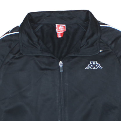 Mens UK Size M Kappa Black Full Zip Sweatshirt