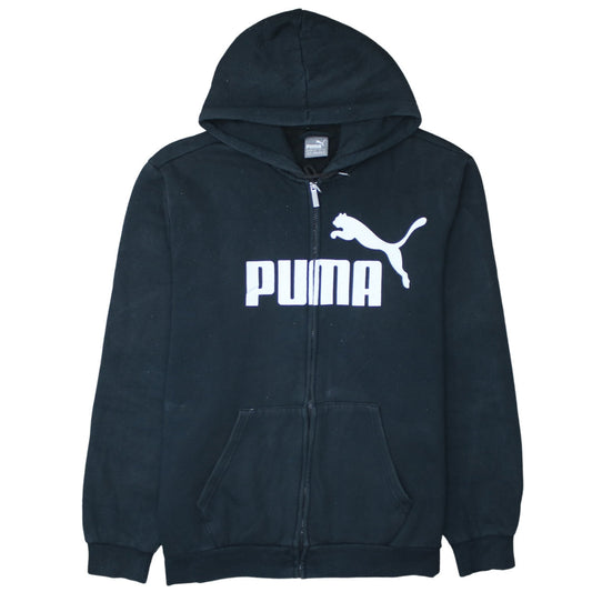 Mens UK Size XL PUMA Black Full Zip Hoodie