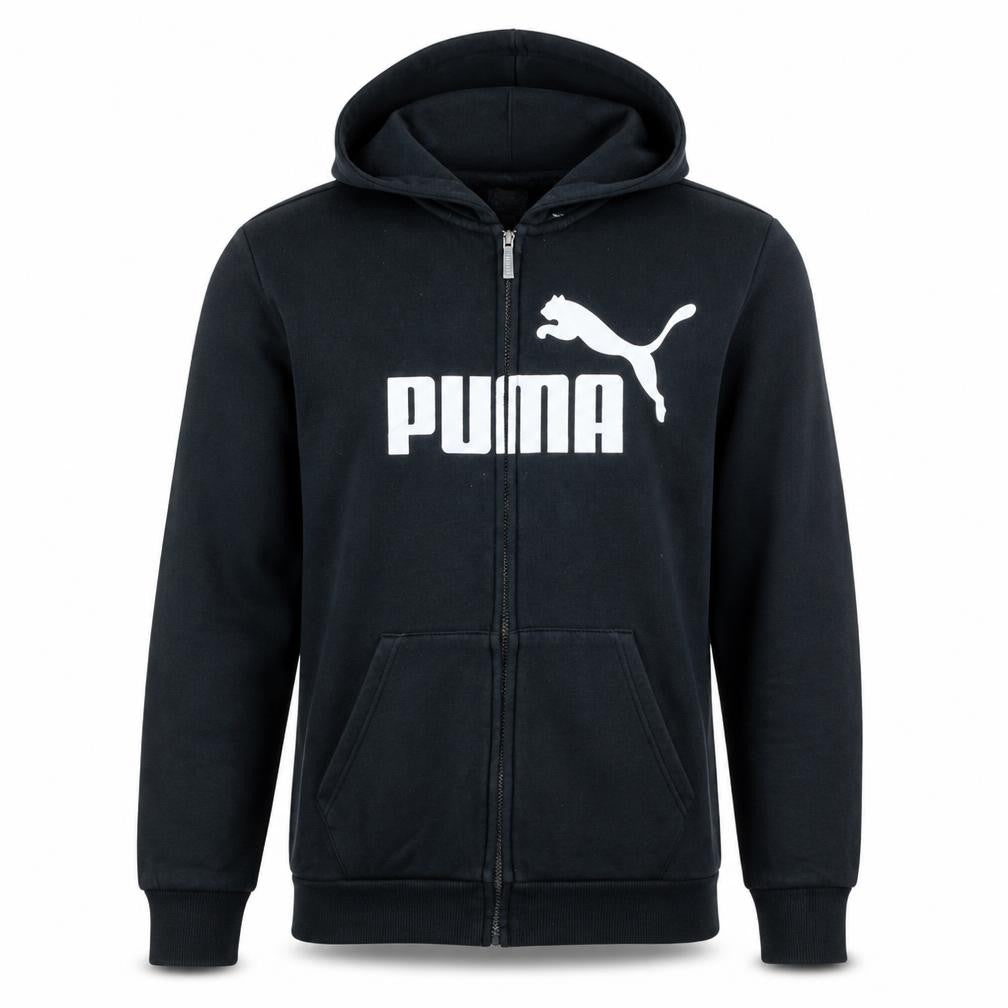 Mens UK Size XL PUMA Black Full Zip Hoodie