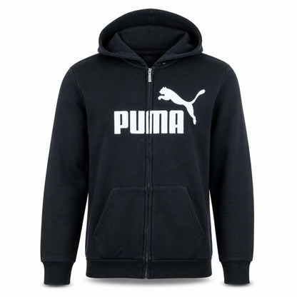 Mens UK Size XL PUMA Black Full Zip Hoodie