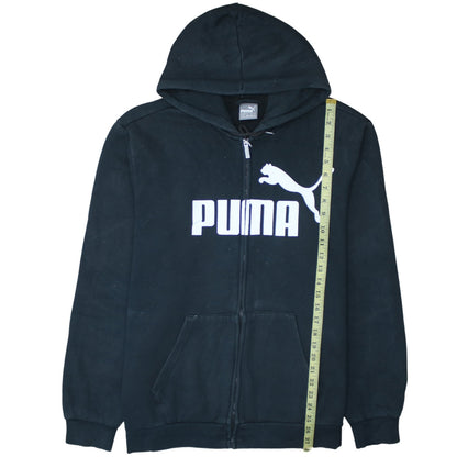 Mens UK Size XL PUMA Black Full Zip Hoodie