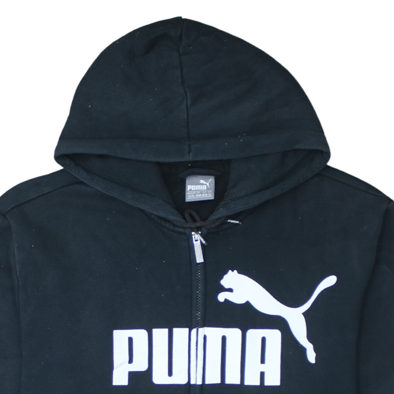 Mens UK Size XL PUMA Black Full Zip Hoodie