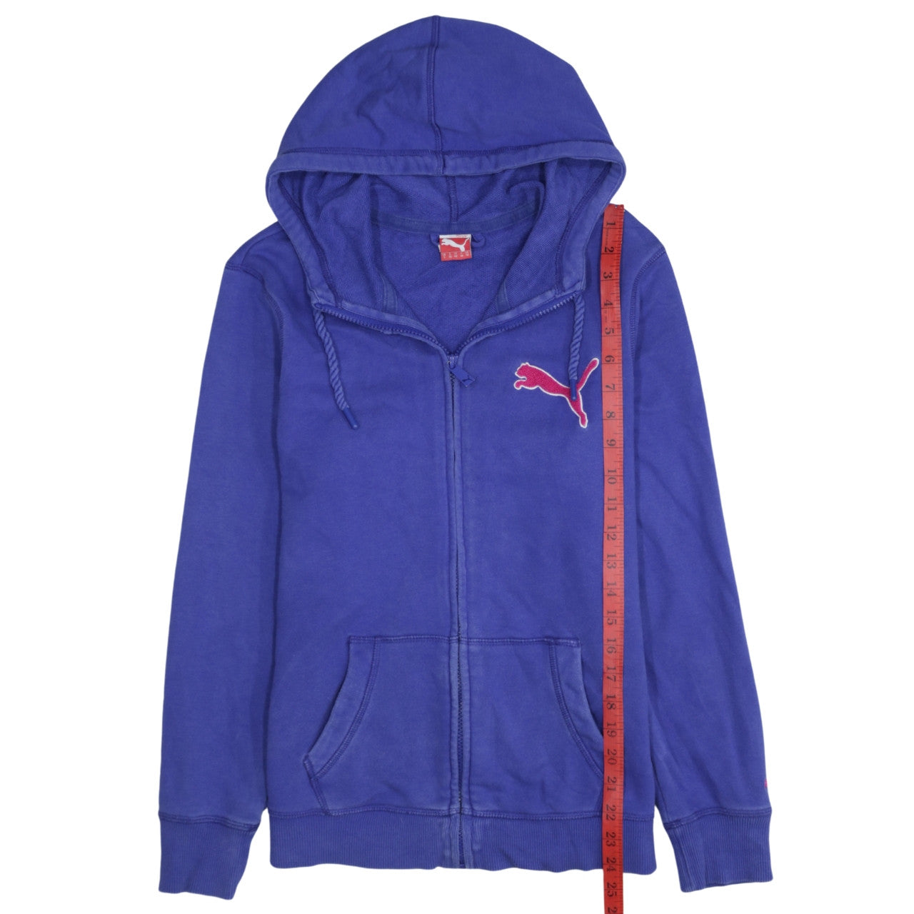 Womens UK Size 10 PUMA Blue Full Zip Hoodie