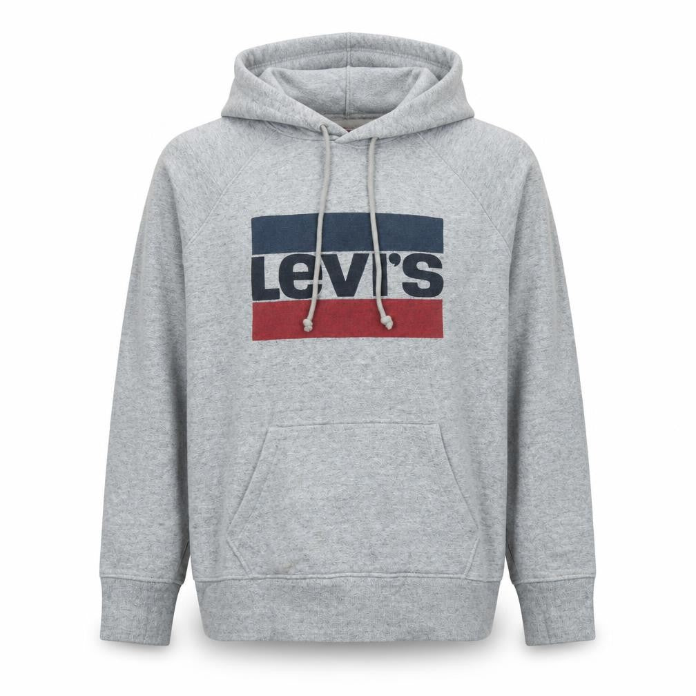 Mens UK Size S Levi's Grey Pullover Hoodie
