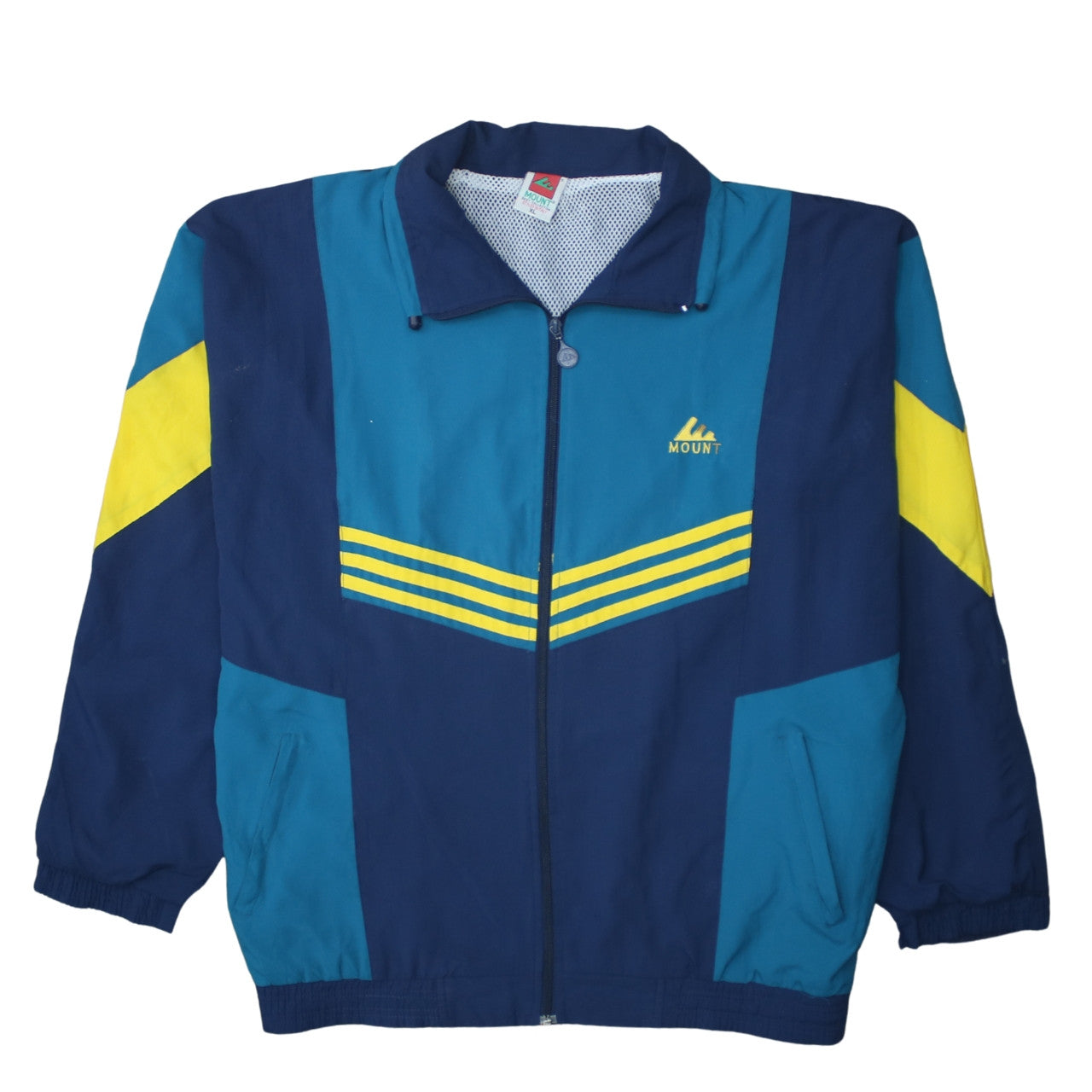 Mens UK Size XL Mount Blue Windbreaker Coat