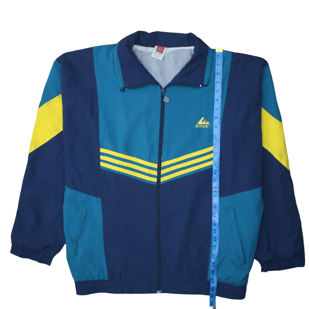 Mens UK Size XL Mount Blue Windbreaker Coat