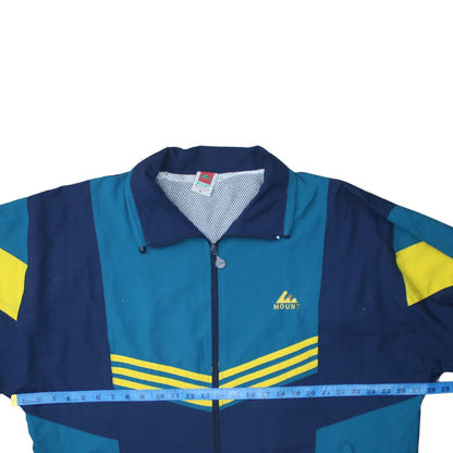Mens UK Size XL Mount Blue Windbreaker Coat