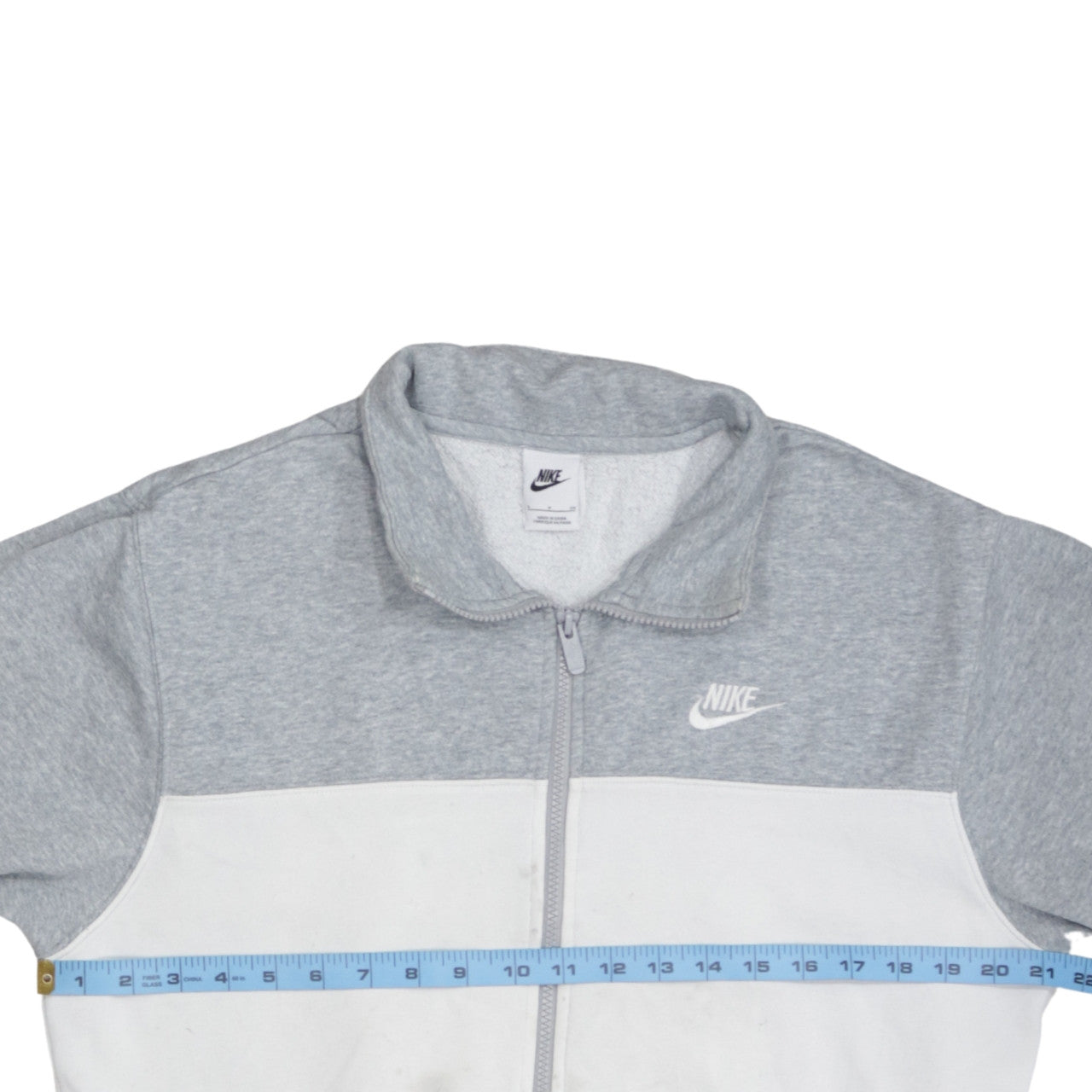 Mens UK Size S Nike Grey Full Zip Sweatshirt