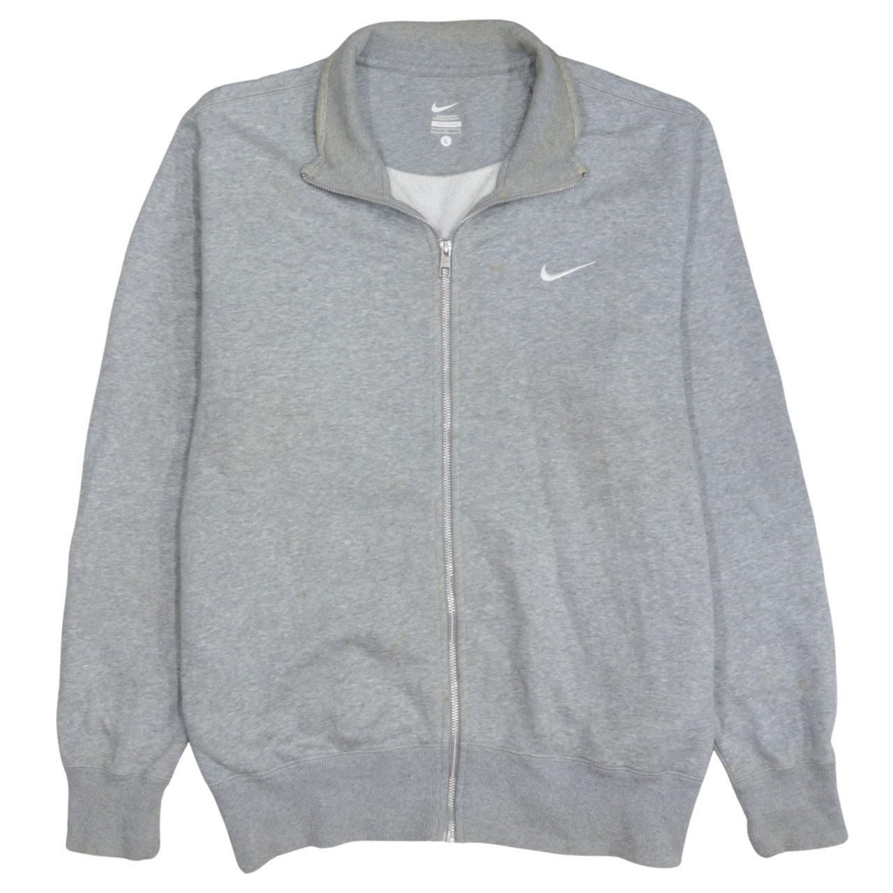 Mens UK Size L Nike Grey Full Zip Sweatshirt