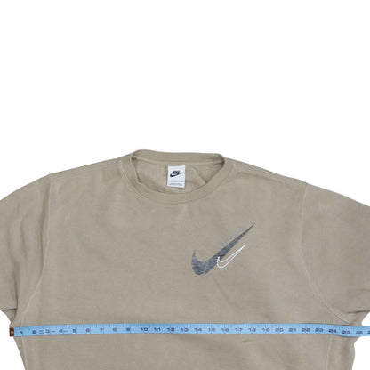 Mens UK Size L Nike Beige Pullover Sweatshirt