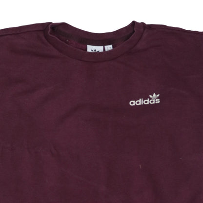 Womens UK Size 10 adidas Red Pullover Sweatshirt