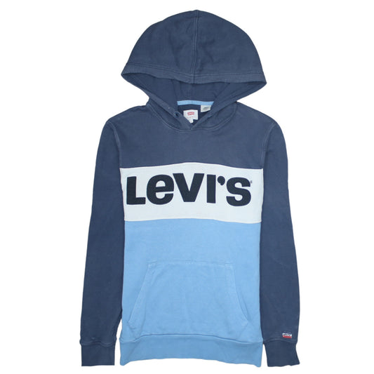 Womens UK Size S Levi's Blue Pullover Hoodie